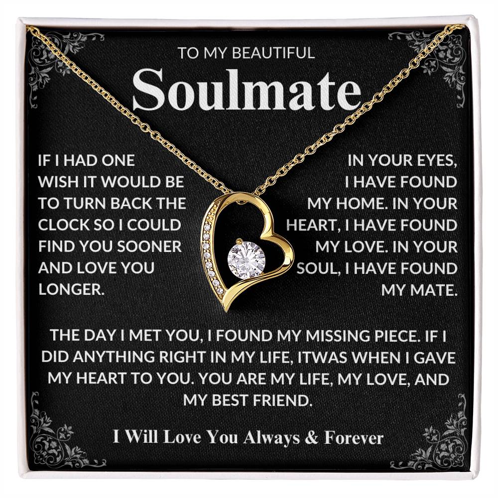 To My Soulmate - Premium Forever Love Necklace